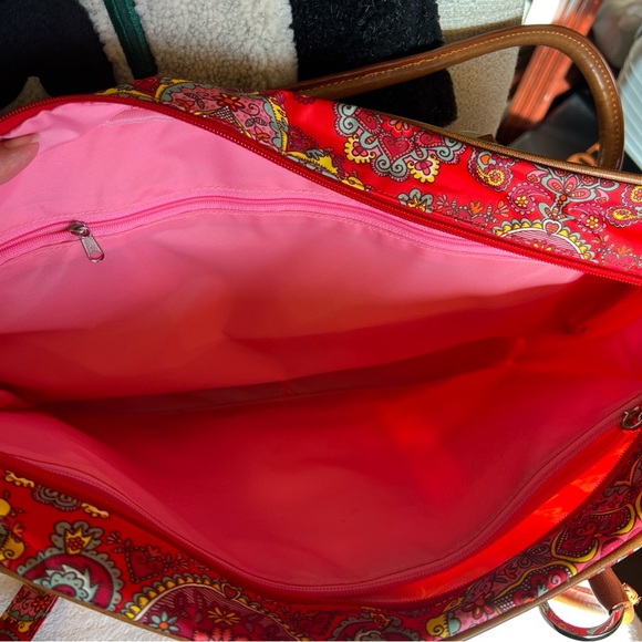 Oilily “Invasion” Bag Red Floral 2005 NWOT Discontinued Pattern - Picture 12 of 16